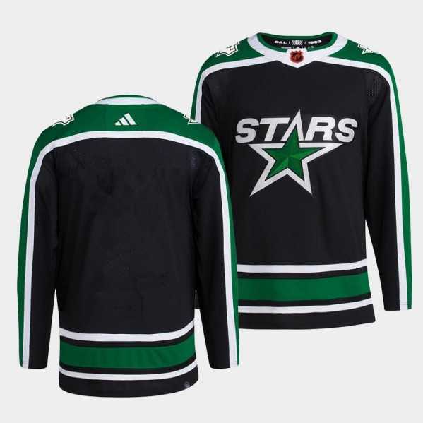 Men%27s Dallas Stars Blank 2022 Balck Reverse Retro 2.0 Stitched Jersey Dzhi